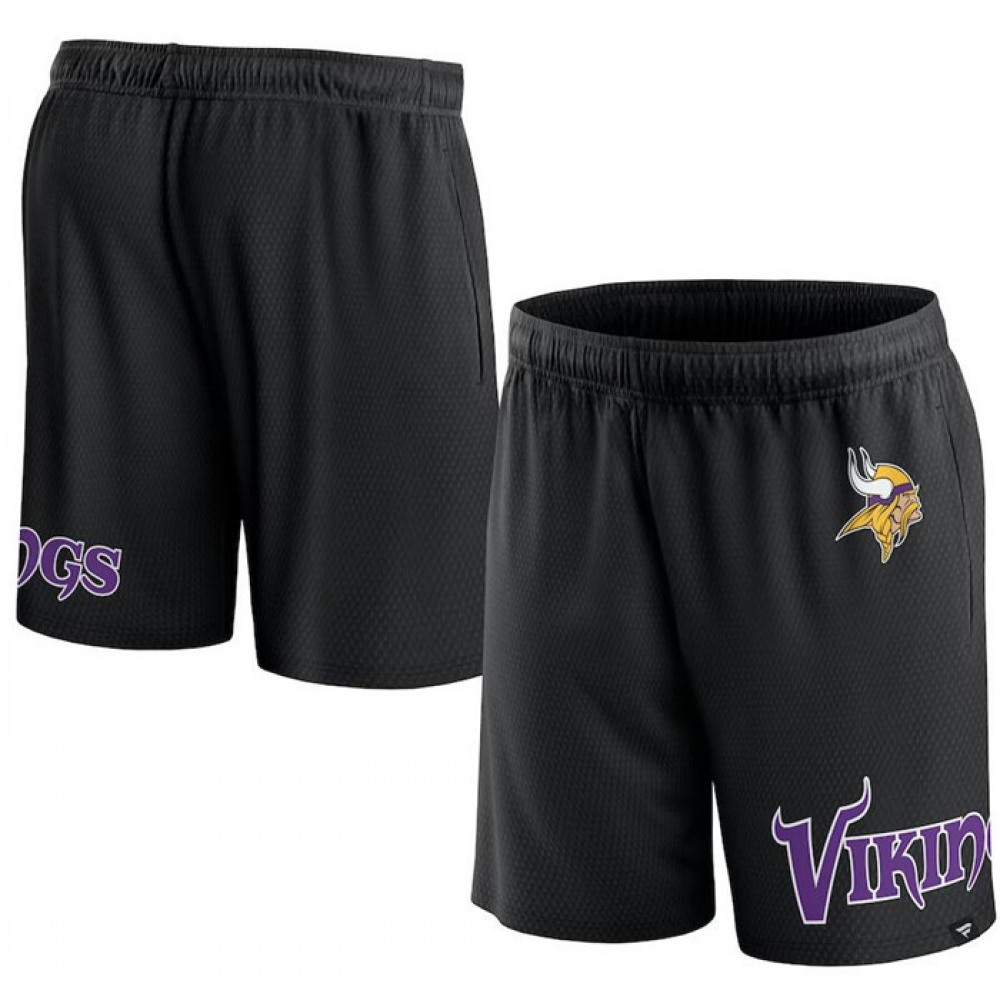 Men's Minnesota Vikings Black Shorts 1