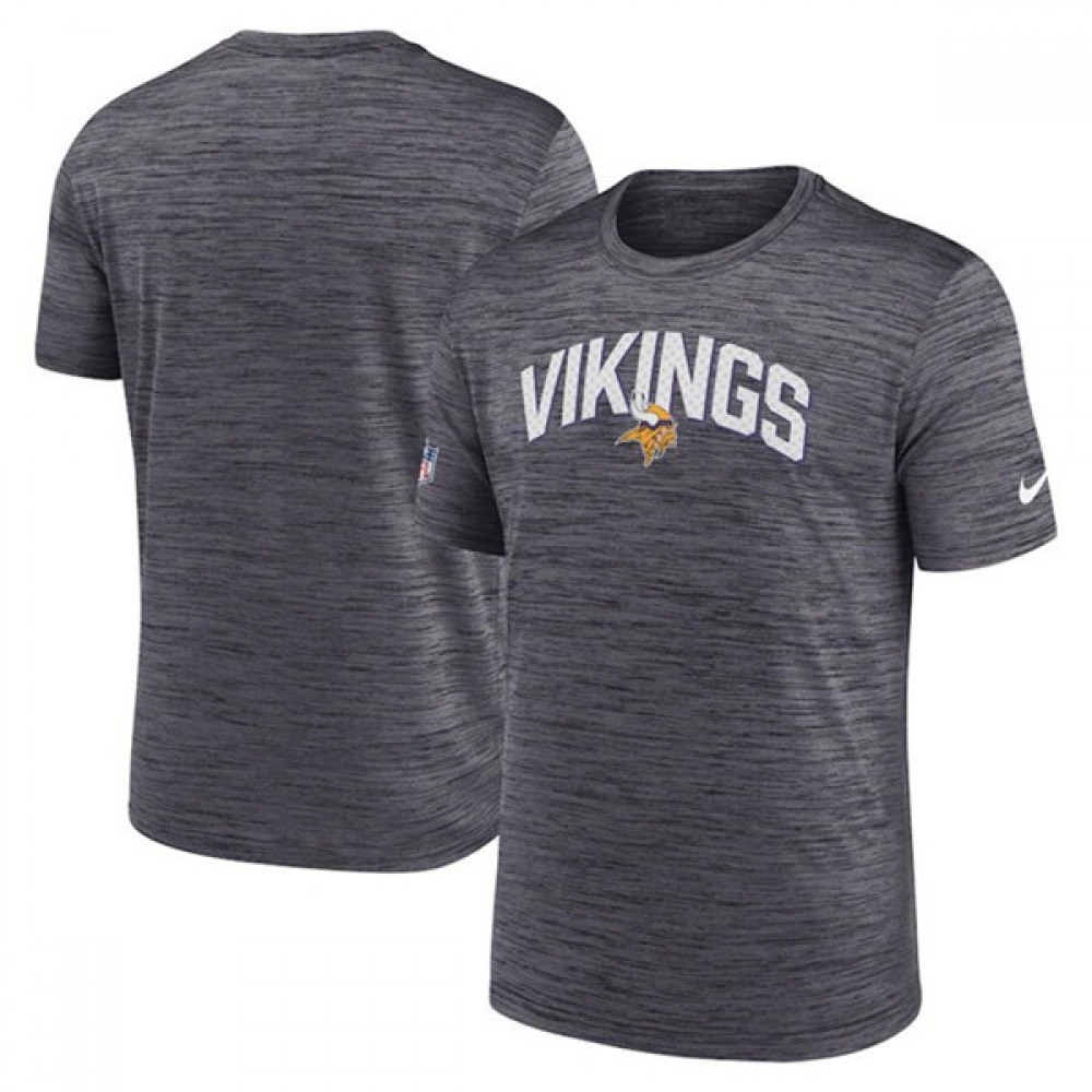 Men's Minnesota Vikings Grey Velocity Performance T-Shirt 1