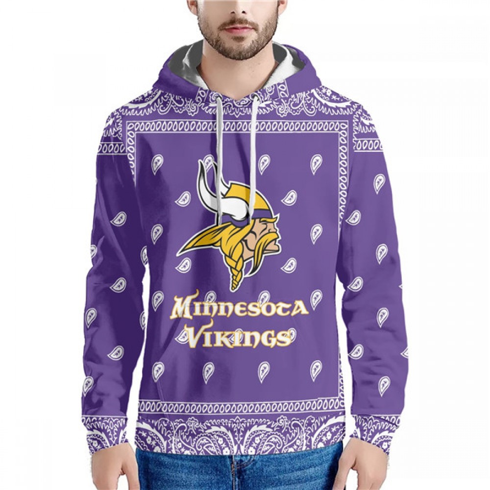 Men's Minnesota Vikings Purple Pullover Hoodie 1