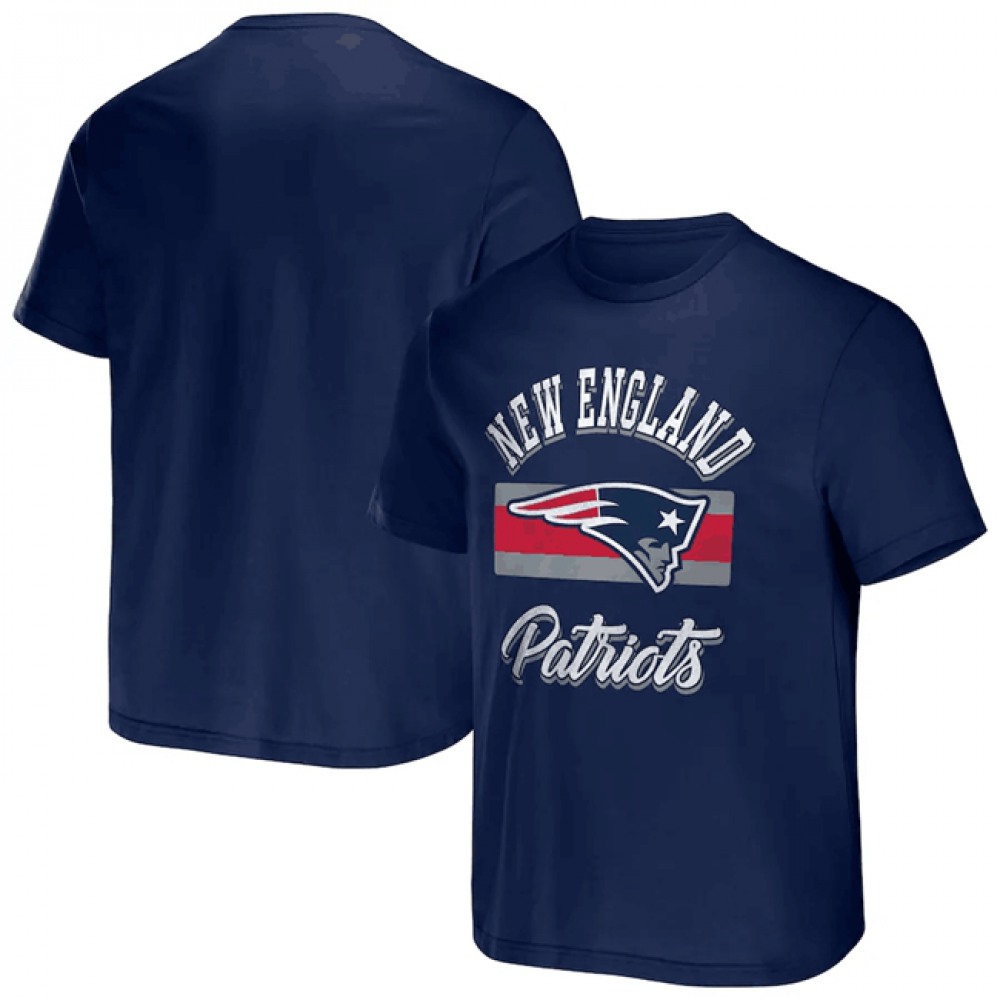 Men's New England Patriots Navy x Darius Rucker Collection Stripe T-Shirt 1