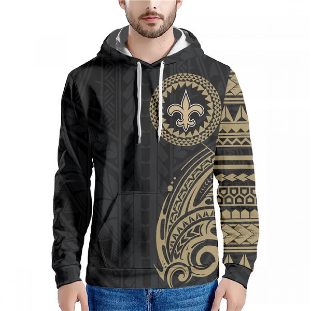 Men's New Orleans Saints Black/Gold Hoodie 1