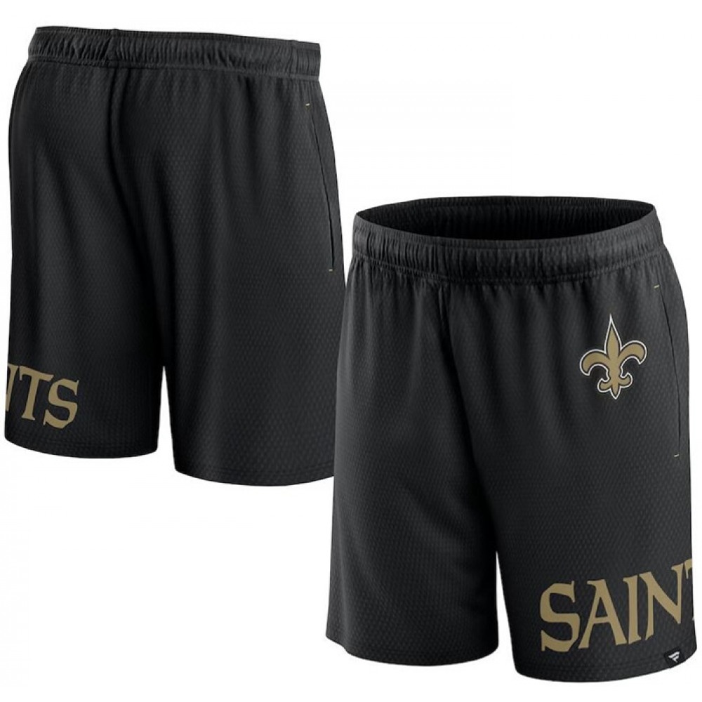 Men's New Orleans Saints Black Shorts 1