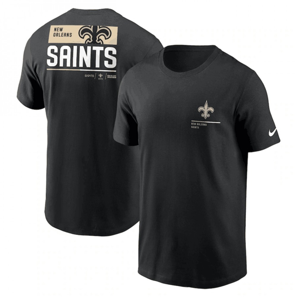 Men's New Orleans Saints Black Team Incline T-Shirt 1