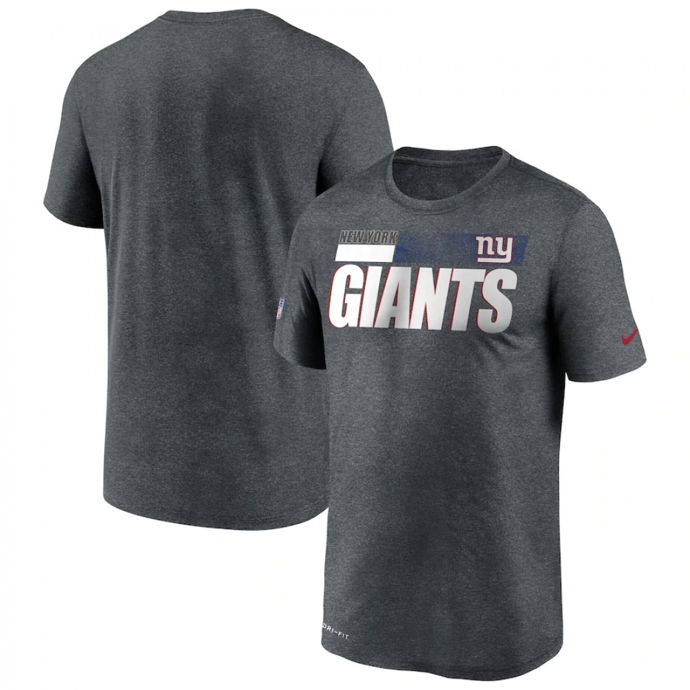 Men's New York Giants 2020 Grey Sideline Impact Legend Performance T-Shirt 1