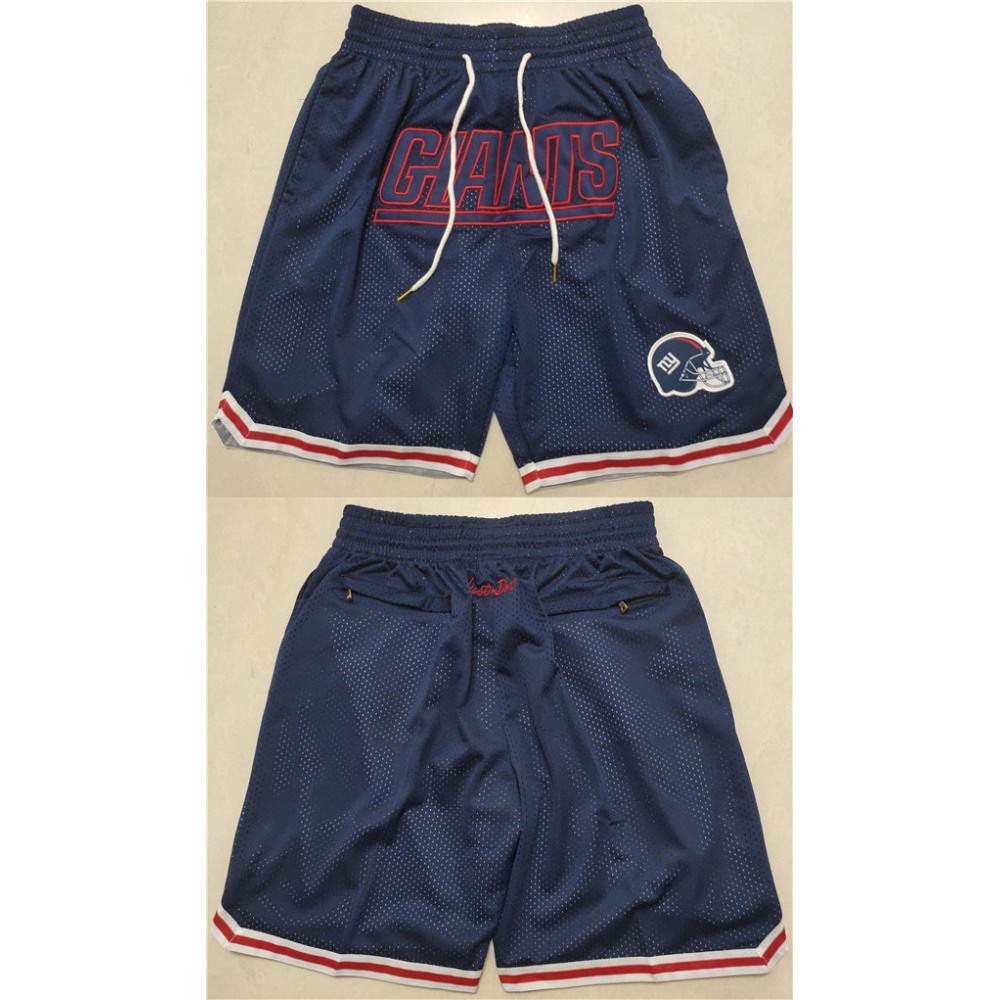 Men's New York Giants Navy Shorts (Run Small) 1