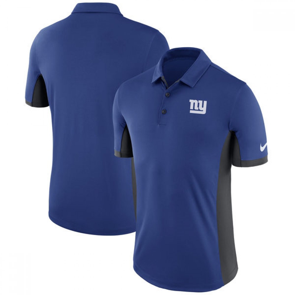 Men's New York Giants Royal Evergreen Polo 1