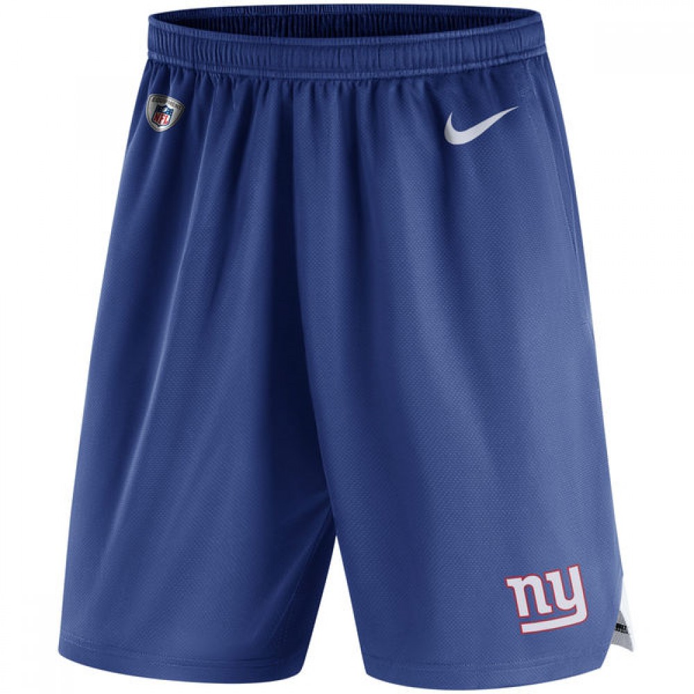 Men's New York Giants Royal Knit Performance Shorts 1