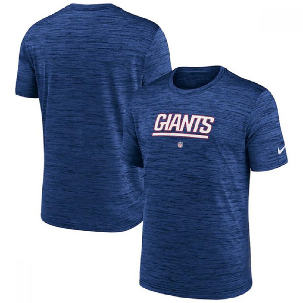 Men's New York Giants Royal Velocity Performance T-Shirt 1