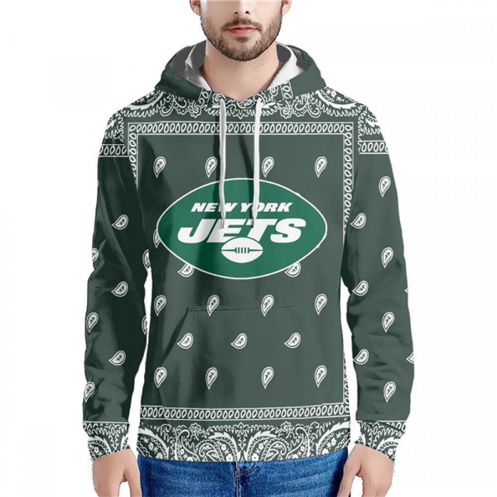 Men's New York Jets Green Pullover Hoodie 1