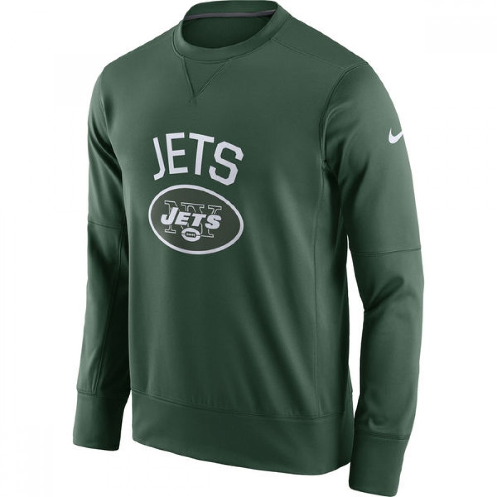 Men's New York Jets Green Sideline Circuit Performance Sweatshirt 1
