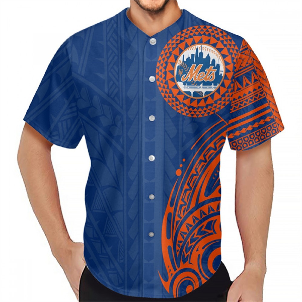 Men's New York Mets Navy Baseball Jersey 1