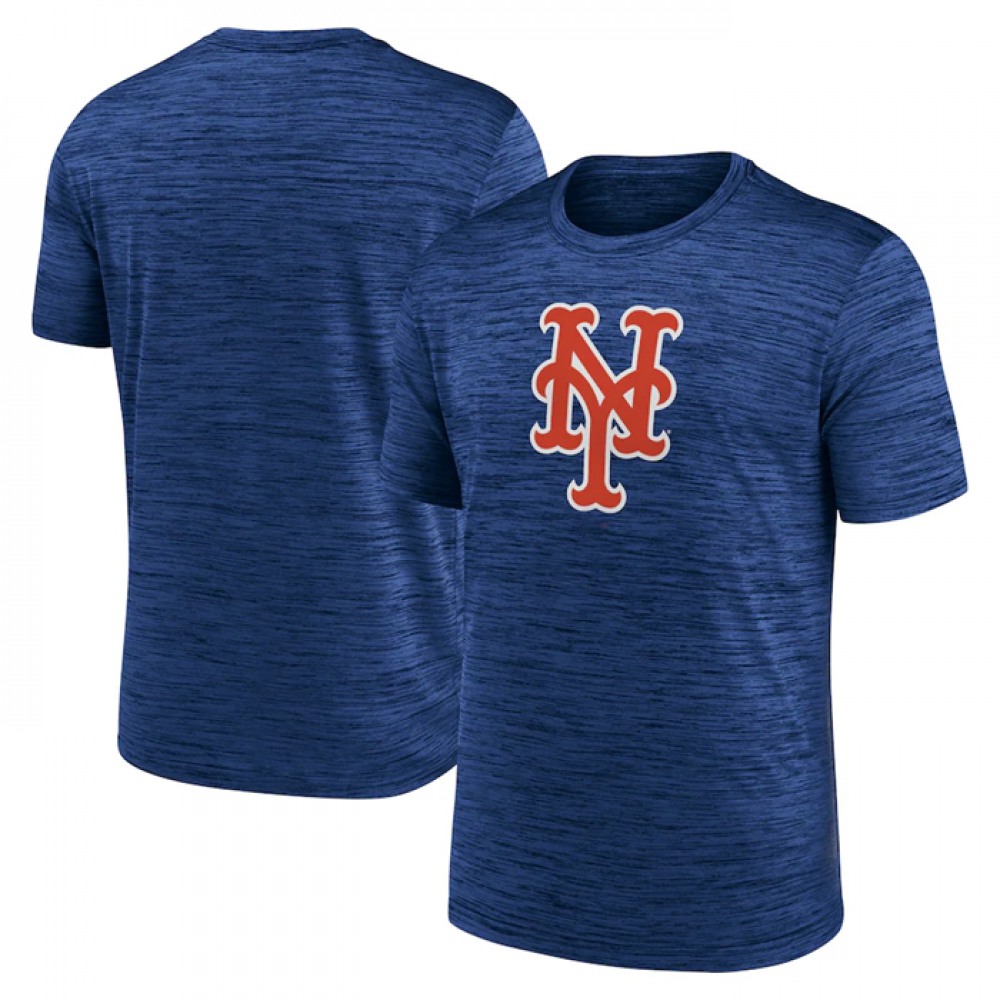 Men's New York Mets Royal Team Logo Velocity Performance T-Shirt 1