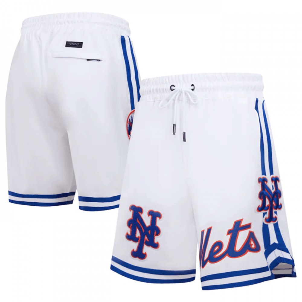 Men's New York Mets White Shorts 1