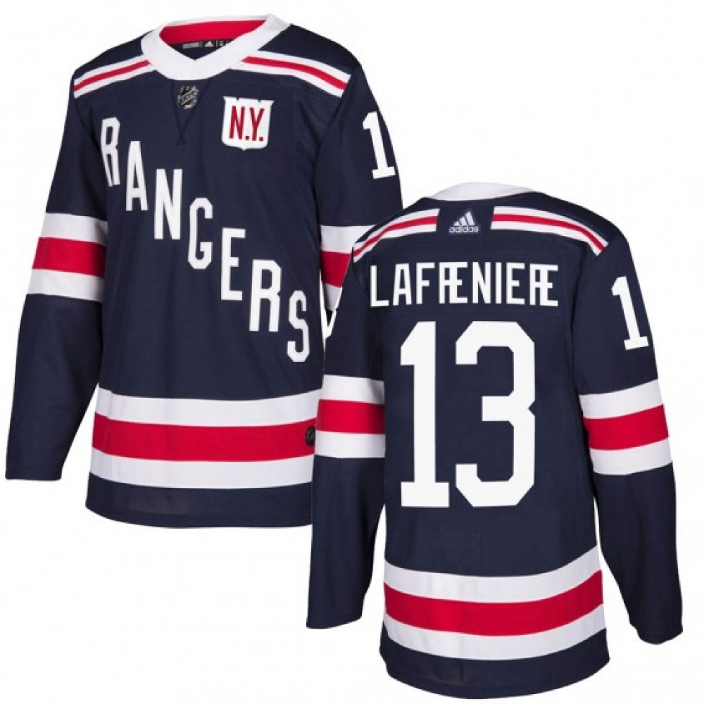 Men's New York Rangers #13 Alexis Lafreniere Navy Winter Classic Home Stitched Jersey 1