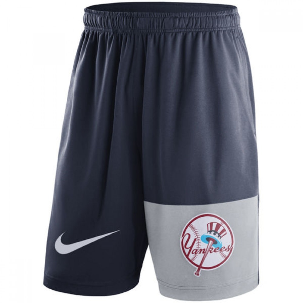 Men's New York Yankees Navy Cooperstown Collection Dry Fly Shorts 1