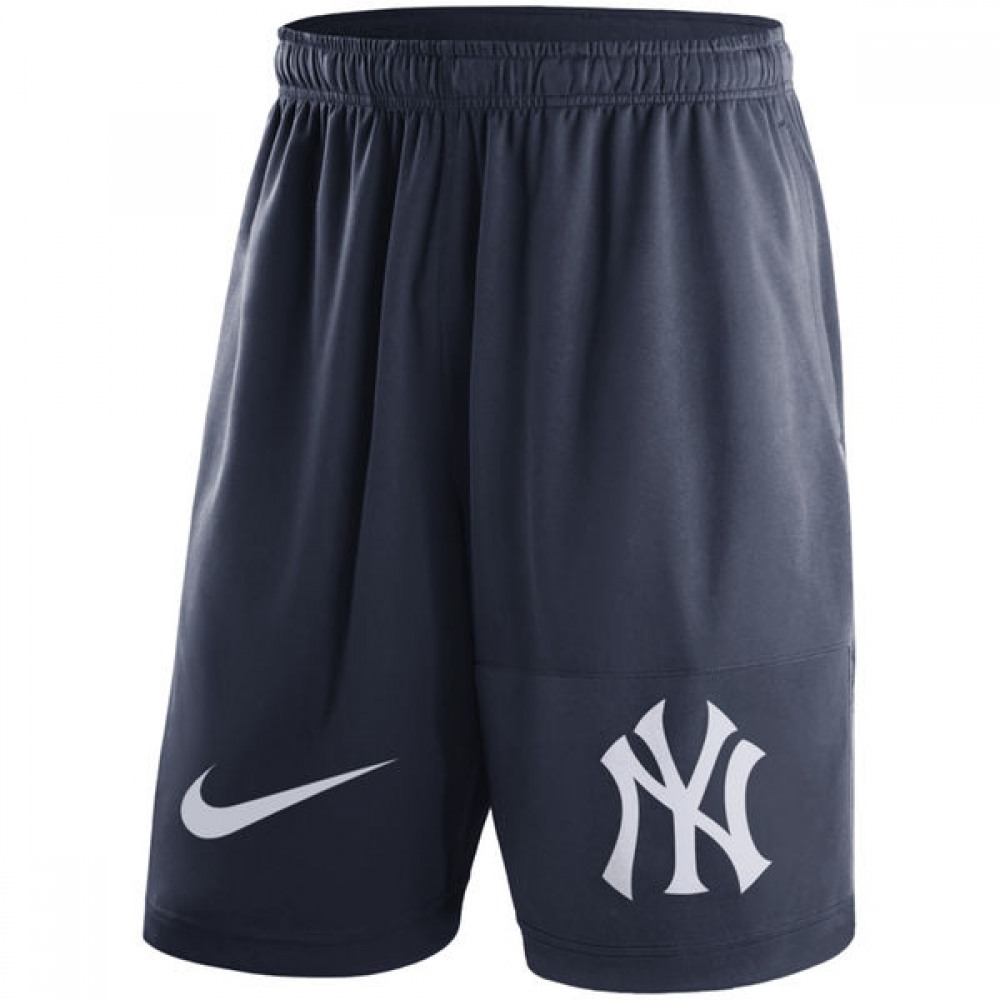 Men's Navy New York Yankees Dry Fly Shorts 1