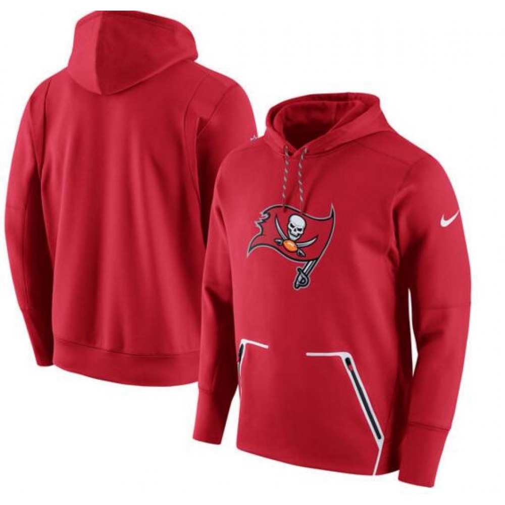 Men's Tampa Bay Buccaneers Red Champ Drive Vapor Speed Pullover Hoodie 1
