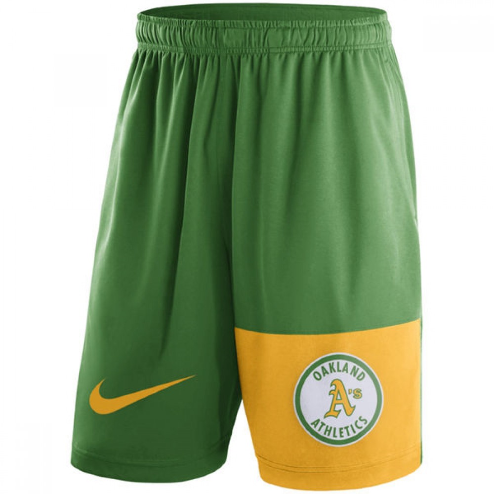 Men's Oakland Athletics Green Cooperstown Collection Dry Fly Shorts 1