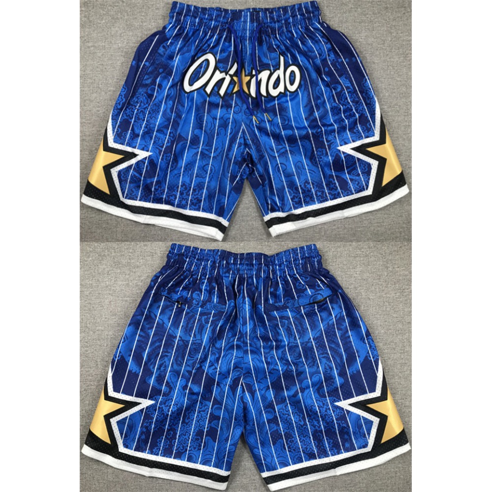 Men's Orlando Magic Blue Shorts(Run Small) 1