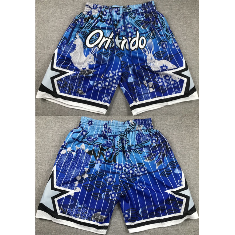 Men's Orlando Magic Blue Shorts(Run Small) 1