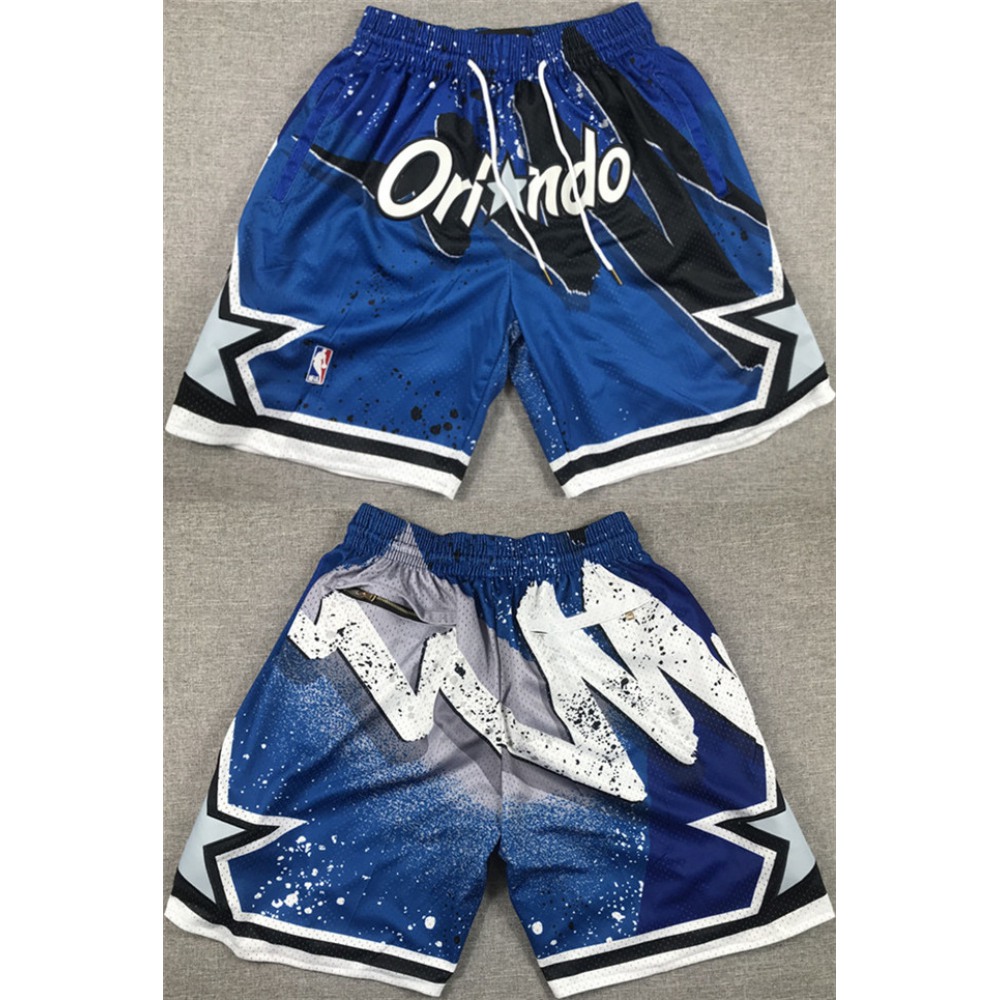 Men's Orlando Magic Blue Shorts(Run Small) 1