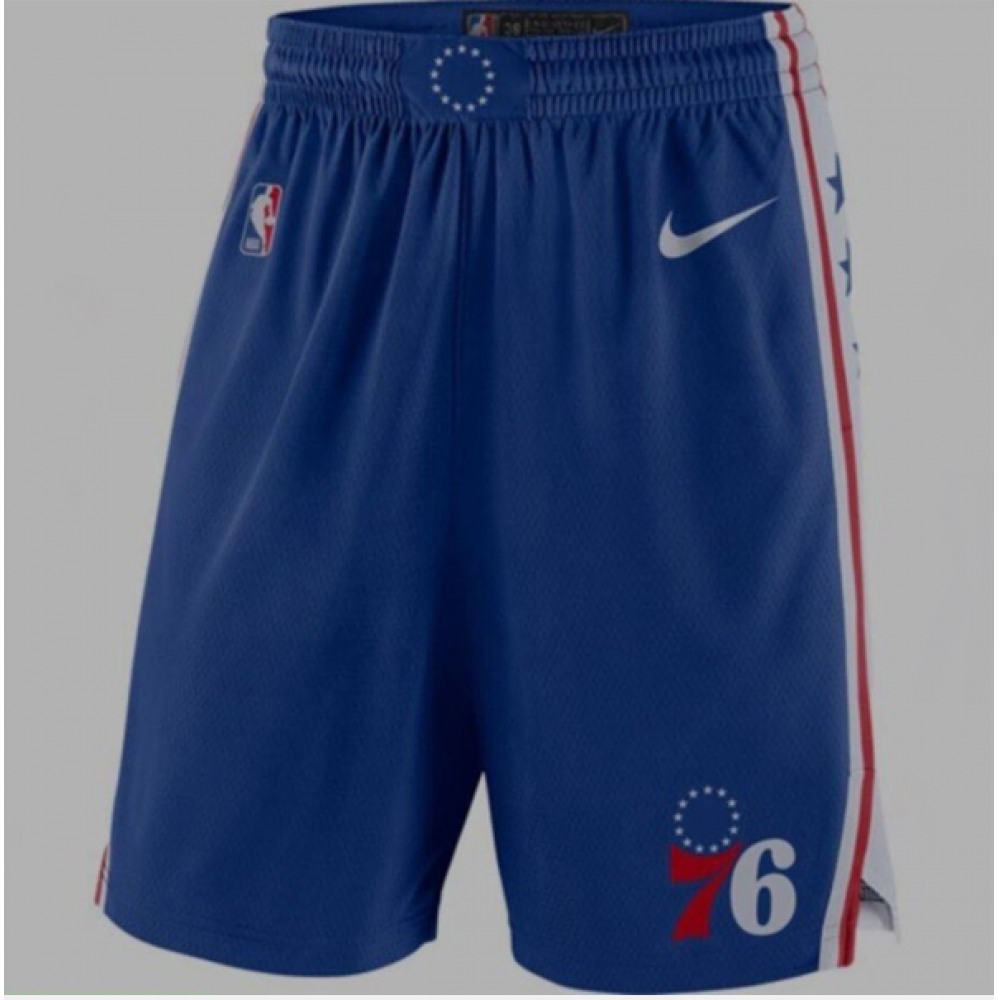 Men's Philadelphia 76ers Blue NBA Shorts 1