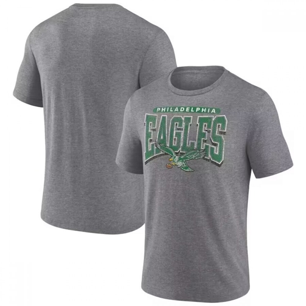 Men's Philadelphia Eagles Gray Sleeve T-Shirt 1
