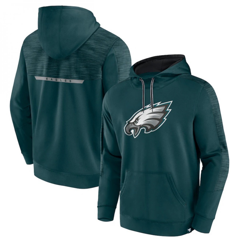 Men's Philadelphia Eagles Green Defender Evo Pullover Hoodie 1