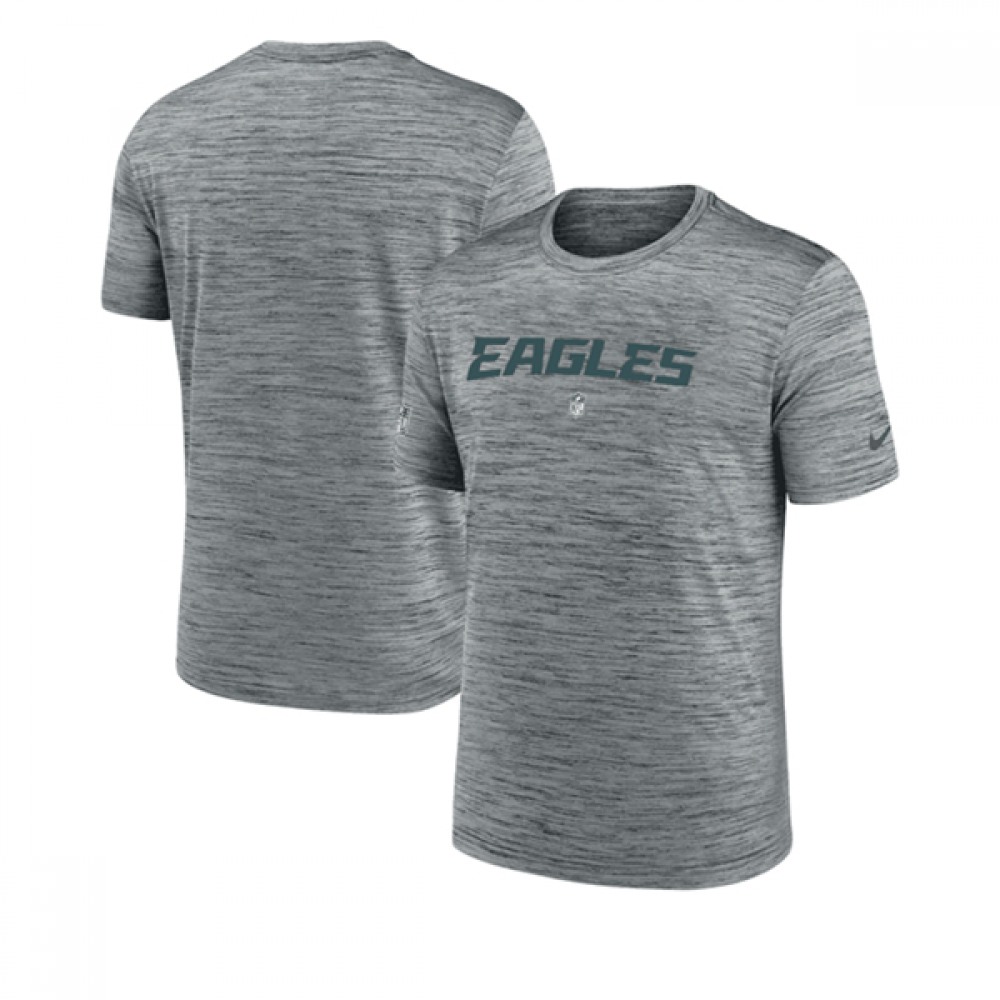 Men's Philadelphia Eagles Grey Velocity Performance T-Shirt 1