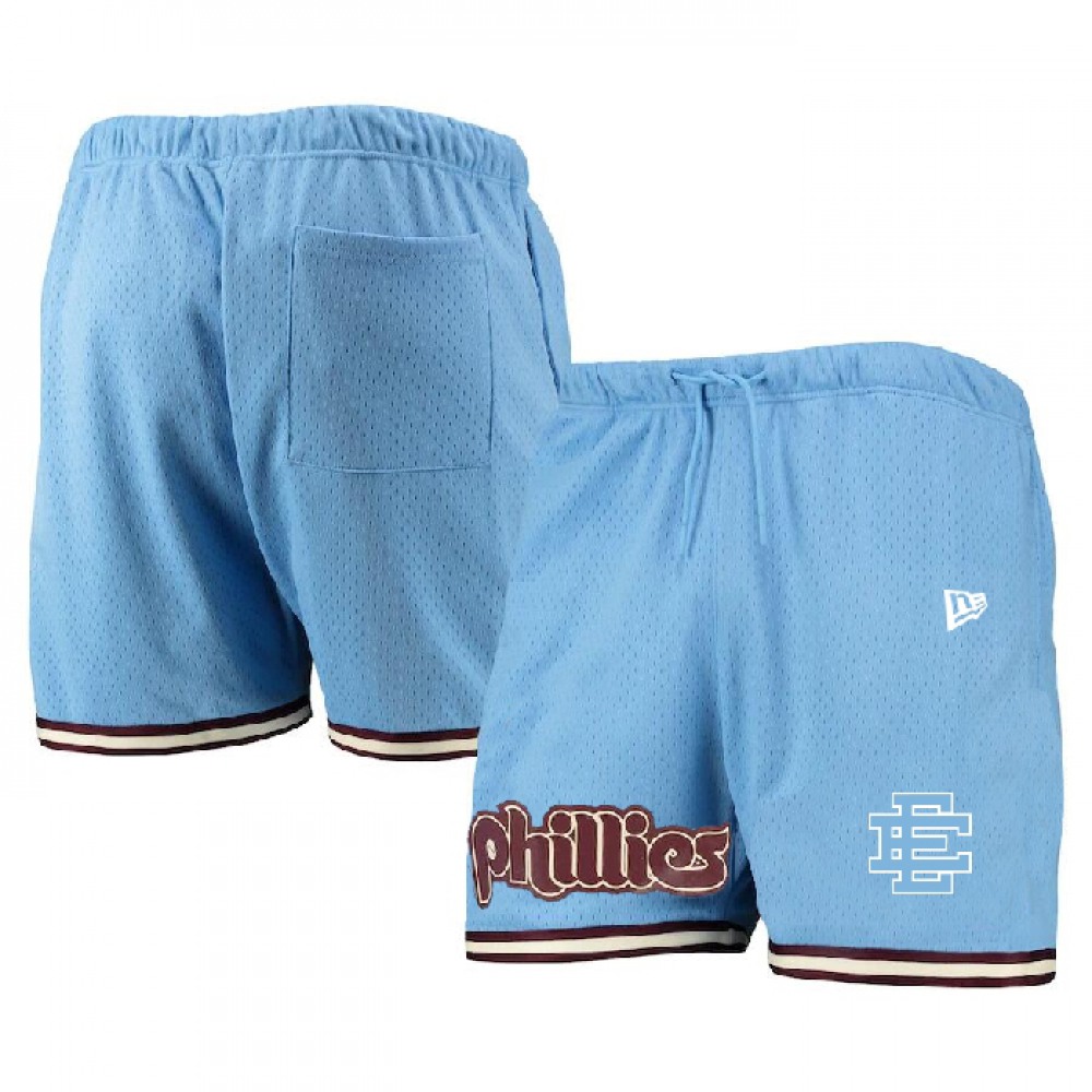 Men's Philadelphia Phillies Blue Mesh Shorts 1