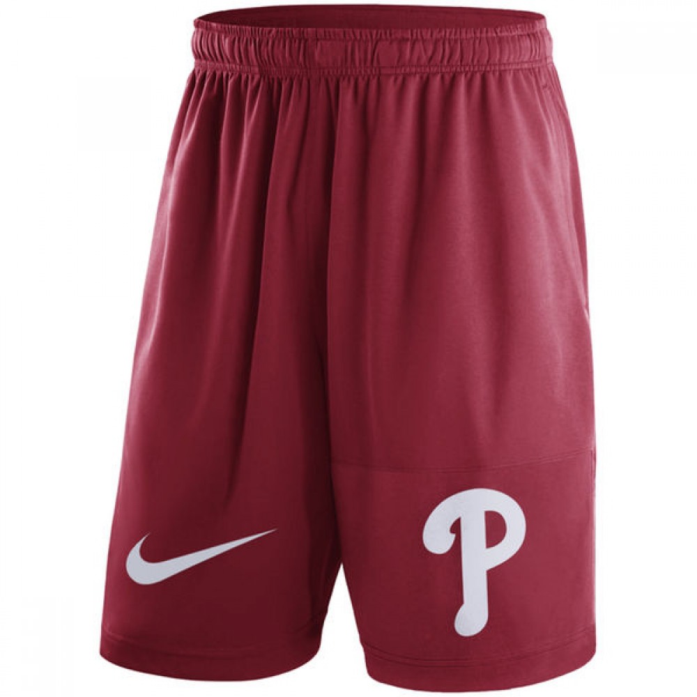 Men's Philadelphia Phillies Red Dry Fly Shorts 1