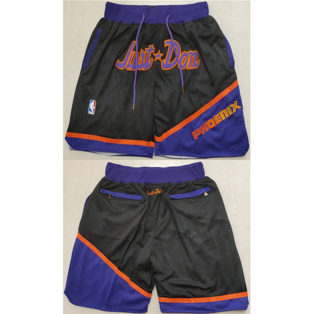 Men's Phoenix Suns Black/Orange Shorts (Run Small) 1