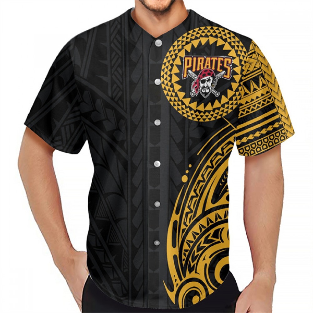 Men's Pittsburgh Pirates Black Baseball Jersey 1
