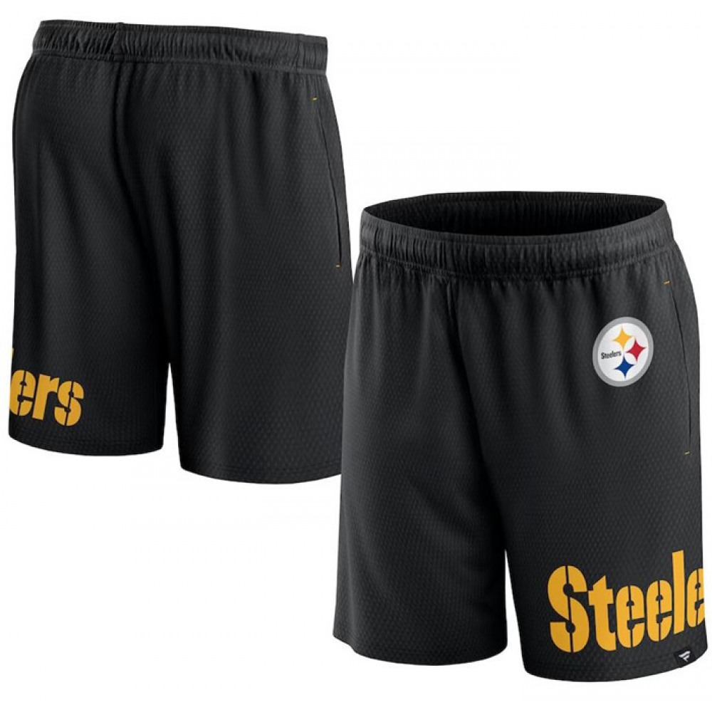 Men's Pittsburgh Steelers Black Shorts 1