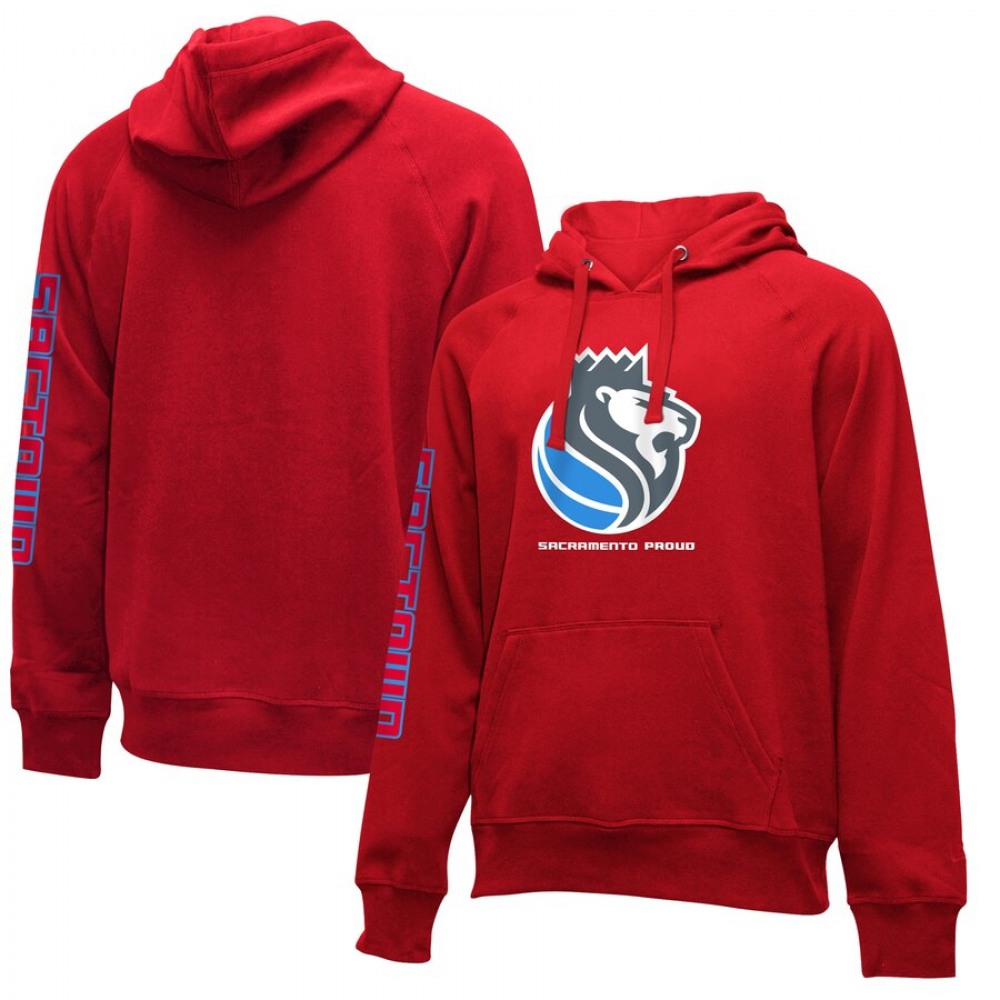 Men's Sacramento Kings Red City Edition Club Pullover Hoodie 1