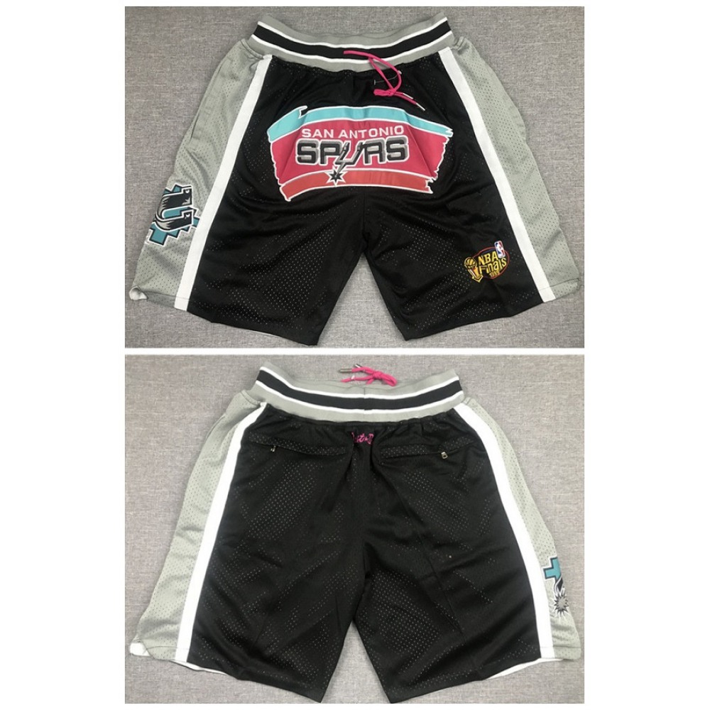 Men's San Antonio Spurs Black Shorts (Run Small) 1