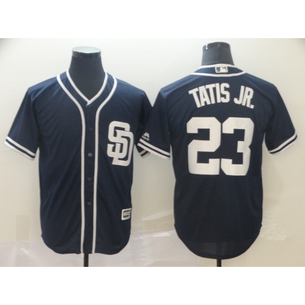 Men's San Diego Padres #23 Fernando Tatis Jr. Navy Cool Base Stitched MLB Jersey 1