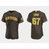 Men's San Diego Padres #67 Seth Lugo Brown Flex Base Stitched Baseball Jersey