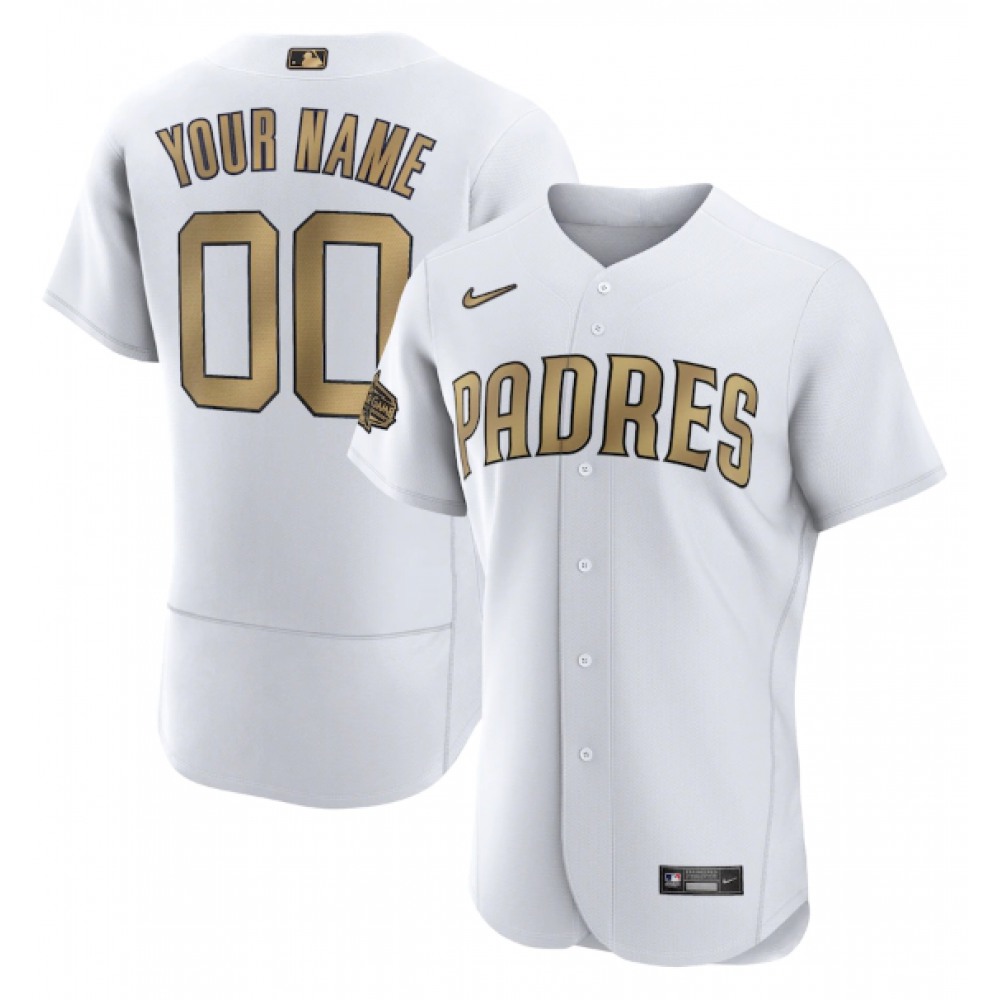 Men's San Diego Padres ACTIVE Player Custom 2022 All-Star White Flex Base Stitched MLB Jersey 1