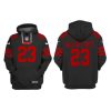 Men's San Francisco 49ers #23 Christian McCaffrey Black Alternate Pullover Hoodie