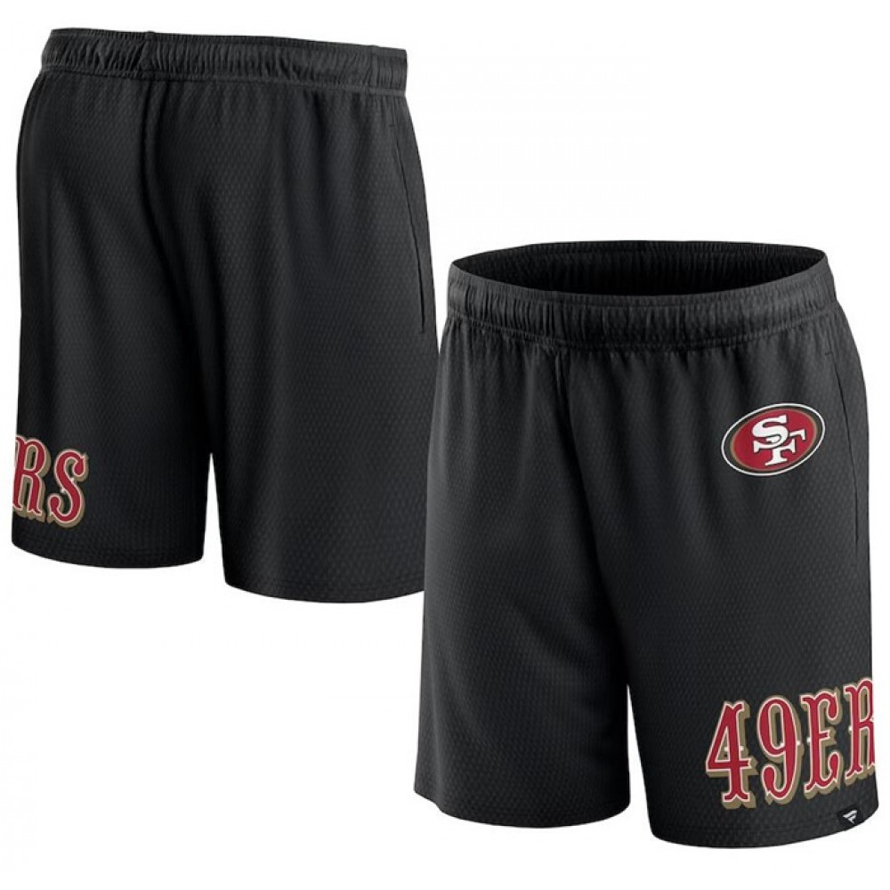 Men's San Francisco 49ers Black Shorts 1