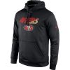 Men's San Francisco 49ers Black Kick Off Staff Performance Pullover Hoodie
