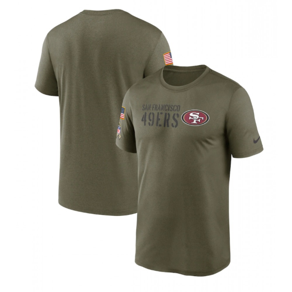Men's San Francisco 49ers Olive 2022 Salute to Service Legend Team T-Shirt 1