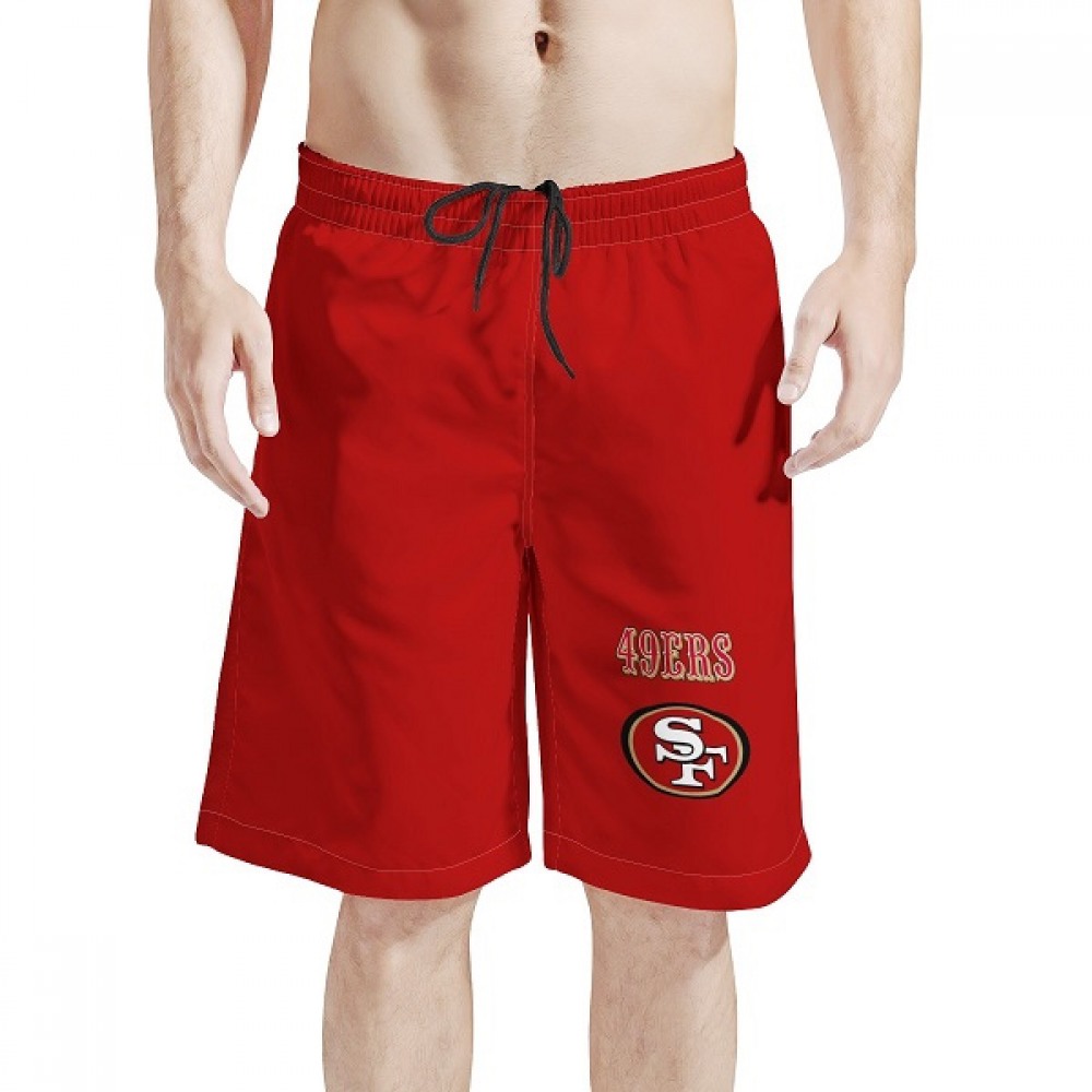 Men's San Francisco 49ers Red NFL Shorts 1