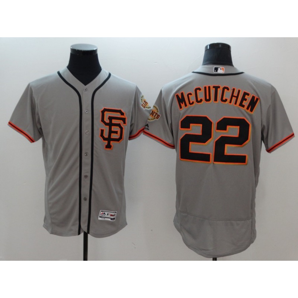 Men's San Francisco Giants #22 Andrew McCutchen Gray Flexbase Stitched MLB Jersey 1