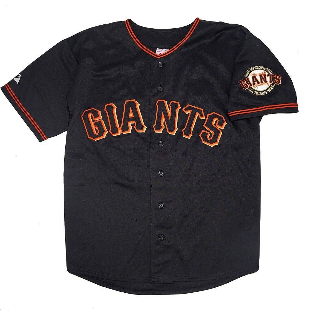 Men's San Francisco Giants ACTIVE Player Custom Black Cool Base Stitched Baseball Jersey 1