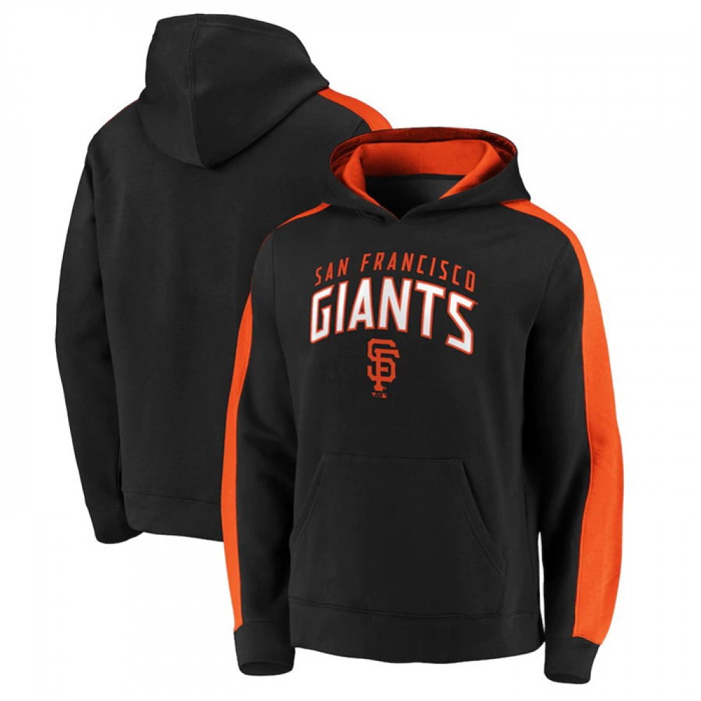 Men's San Francisco Giants Navy Game Time Arch Pullover Hoodie Pullover Hoodie 1