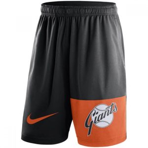 Men's San Francisco Giants Black Cooperstown Collection Dry Fly Shorts