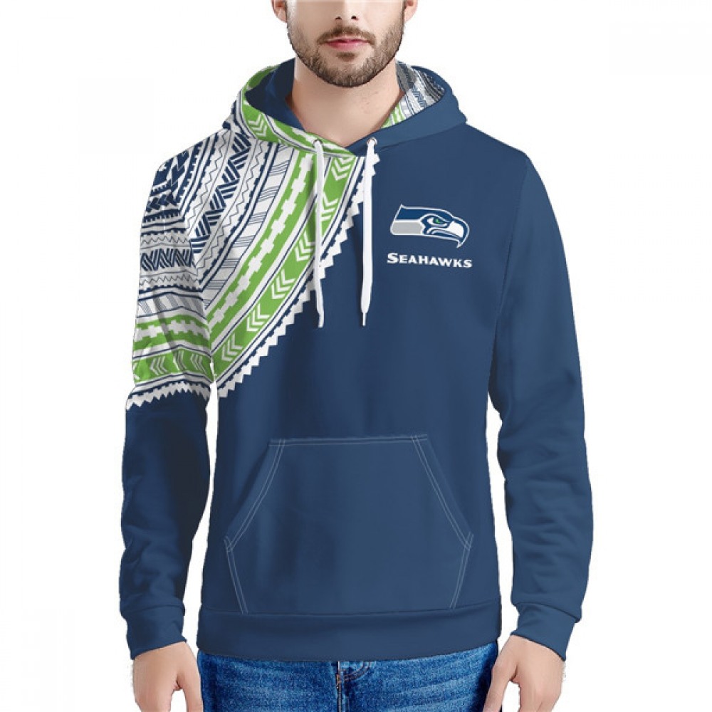 Men's Seattle Seahawks Navy Hoodie 1