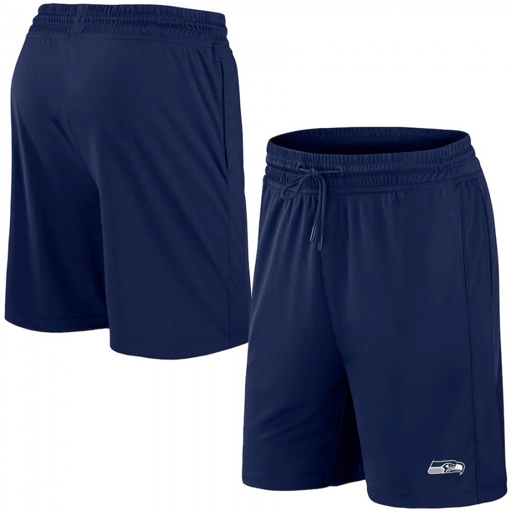Men's Seattle Seahawks Navy Performance Shorts 1